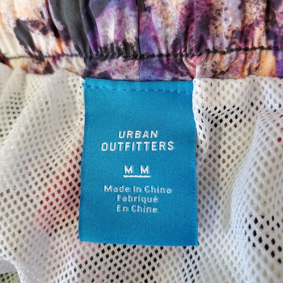 Urban Outfitters Men's Swim Trunks Size Medium Multicolor Abstract Graffiti - Picture 8 of 11